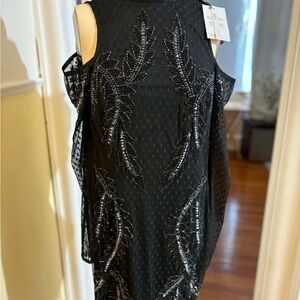 Elegant Black Embellished Dress